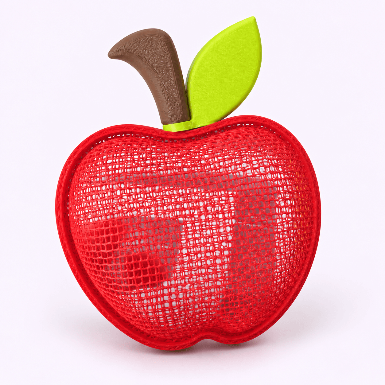 Contenedor rojo con forma de manzana para regalo de maestra o docente