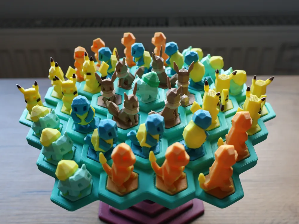 Juego de equilibrio Pokémon completo con plataforma y figuras